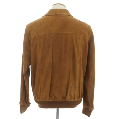 [New Outlet] Montedoro Sheepsuede Leather Drizzler Jacket Light Brown [L] [Condition Rank N-] [Men&