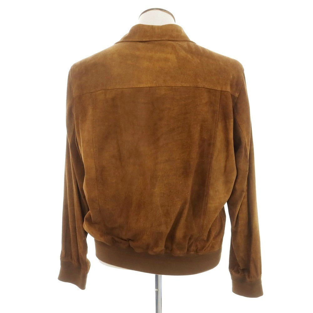 [New Outlet] Montedoro Sheepsuede Leather Drizzler Jacket Light Brown [XL] [Condition Rank N-] [Men&