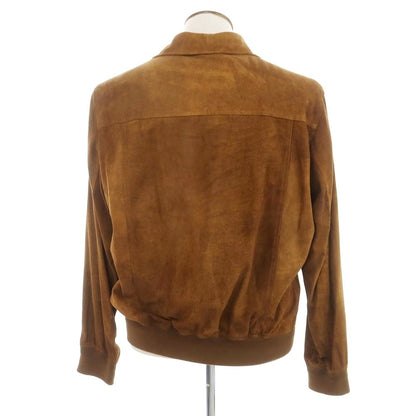 [New Outlet] Montedoro Sheepsuede Leather Drizzler Jacket Light Brown [XL] [Condition Rank N-] [Men&