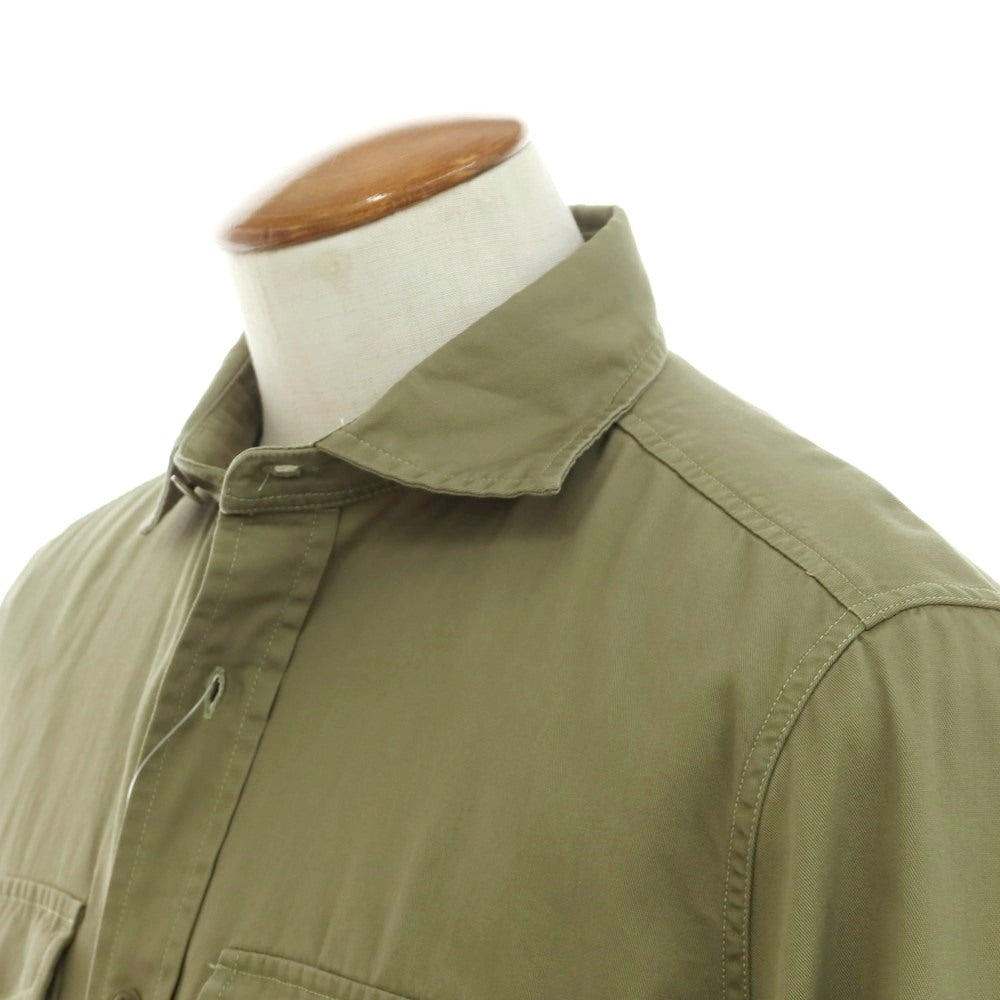 [New] Glanshirt Cotton Work Shirt Olive [39] [Condition Rank N] [Men&