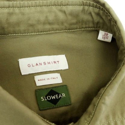 [New] Glanshirt Cotton Work Shirt Olive [39] [Condition Rank N] [Men&