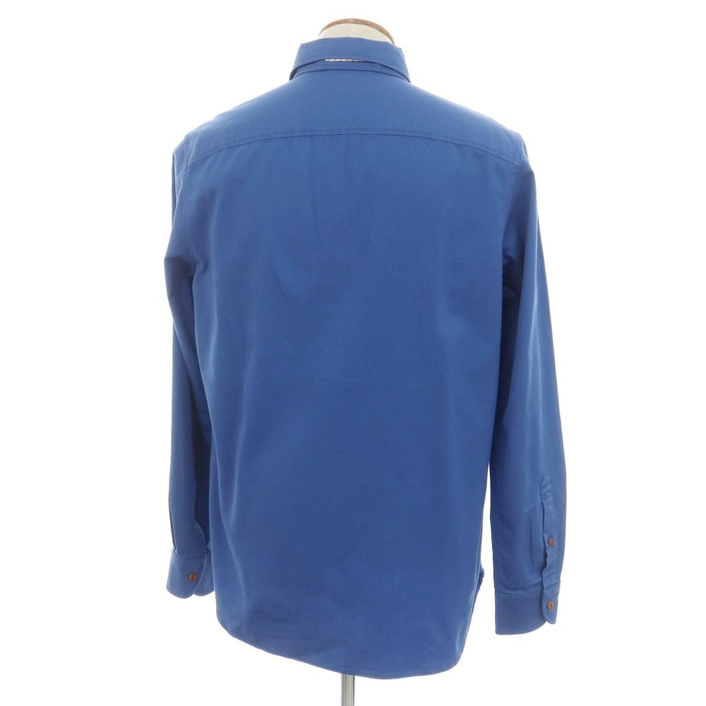 【新品】グランシャツ Glanshirt コットン ワークシャツ ブルー【 40 】【 状態ランクN 】【 メンズ 】[EPD]