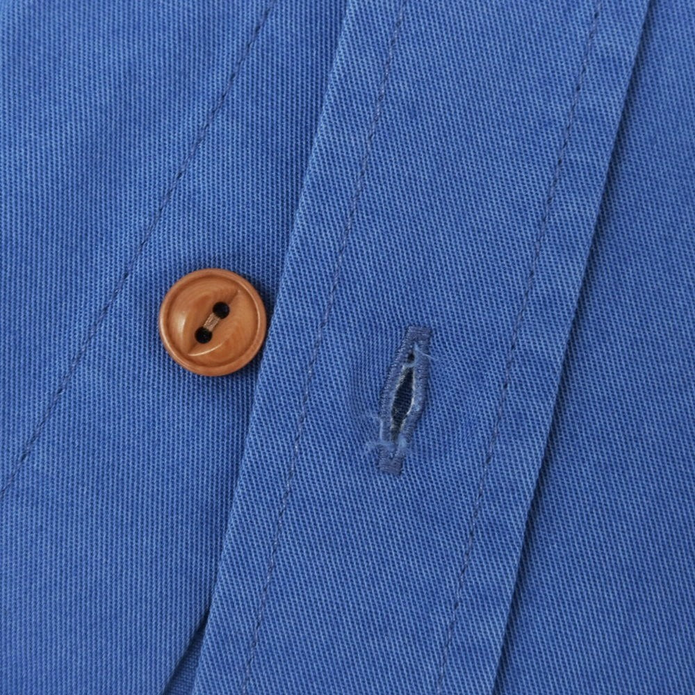 【新品】グランシャツ Glanshirt コットン ワークシャツ ブルー【 40 】【 状態ランクN 】【 メンズ 】[EPD]
