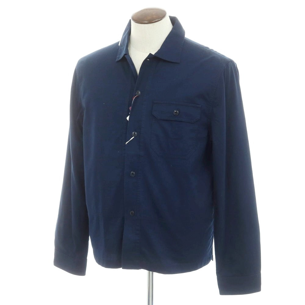 [New Outlet] Glanshirt Cotton Casual Shirt Navy [41] [Condition Rank N-] [Men&