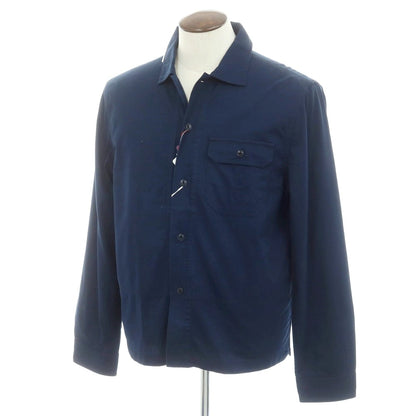 [New Outlet] Glanshirt Cotton Casual Shirt Navy [41] [Condition Rank N-] [Men&