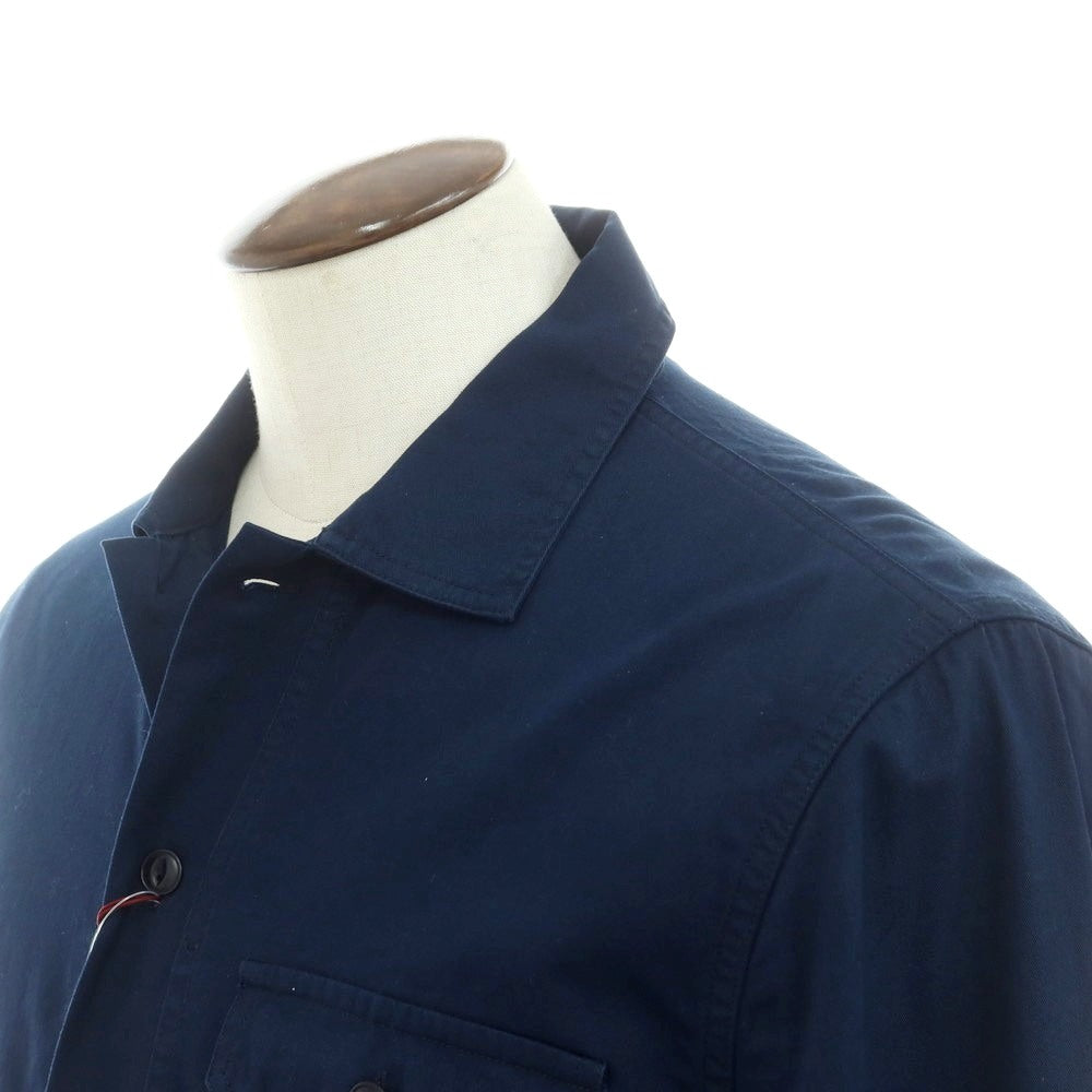 [New Outlet] Glanshirt Cotton Casual Shirt Navy [41] [Condition Rank N-] [Men&