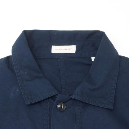 [New Outlet] Glanshirt Cotton Casual Shirt Navy [41] [Condition Rank N-] [Men&