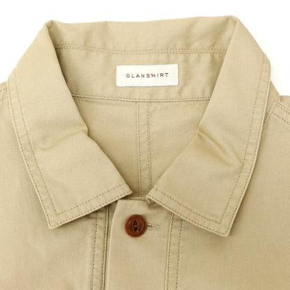 [New] Glanshirt Cotton Casual Shirt Beige [40] [Condition Rank N] [Men&