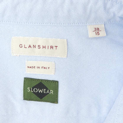 [New Outlet] Glanshirt Cotton Oxford Button-down Casual Shirt Light Blue [38] [Condition Rank N-] [Men&