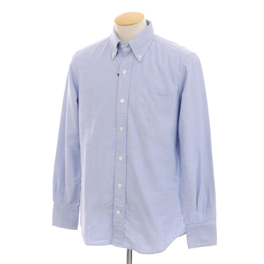 [New Outlet] Glanshirt Cotton Oxford Button-down Casual Shirt Blue [38] [Condition Rank N-] [Men&
