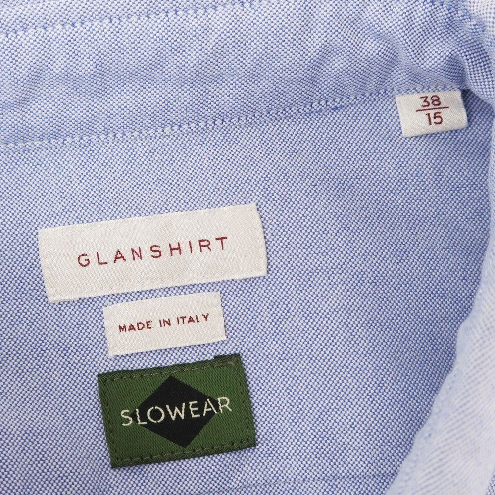 [New Outlet] Glanshirt Cotton Oxford Button-down Casual Shirt Blue [38] [Condition Rank N-] [Men&