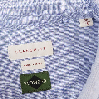 [New Outlet] Glanshirt Cotton Oxford Button-down Casual Shirt Blue [38] [Condition Rank N-] [Men&