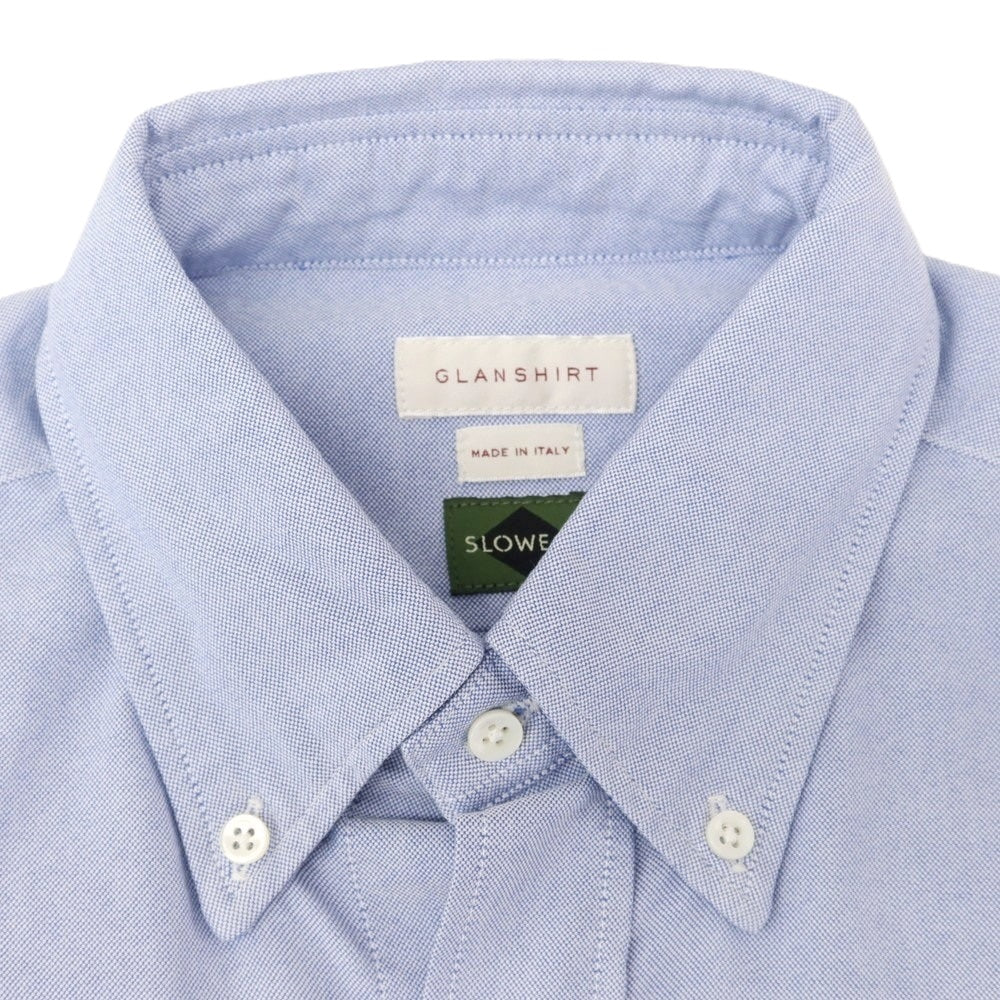[New Outlet] Glanshirt Cotton Oxford Button-down Casual Shirt Blue [38] [Condition Rank N-] [Men&