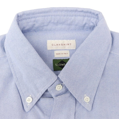 [New Outlet] Glanshirt Cotton Oxford Button-down Casual Shirt Blue [38] [Condition Rank N-] [Men&