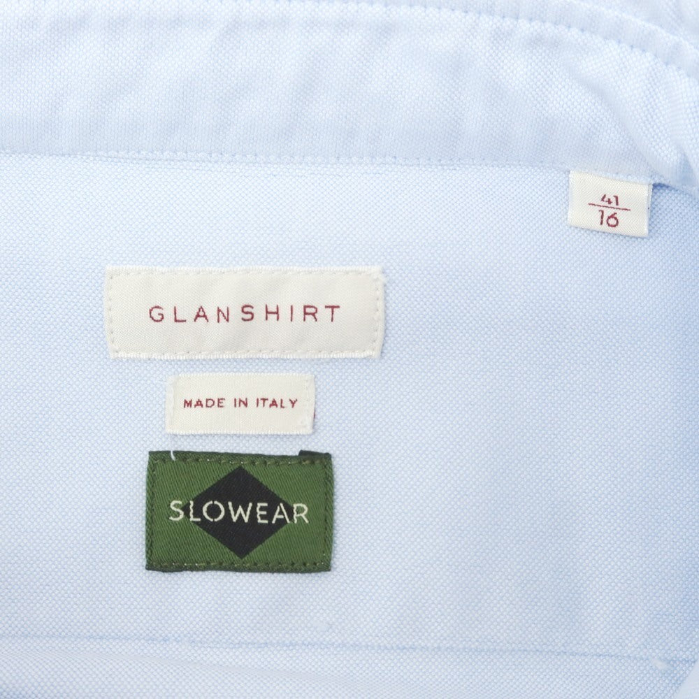 [New Outlet] Glanshirt Cotton Oxford Button-down Casual Shirt Light Blue [41] [Condition Rank N-] [Men&