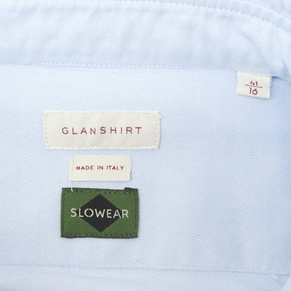 [New Outlet] Glanshirt Cotton Oxford Button-down Casual Shirt Light Blue [41] [Condition Rank N-] [Men&