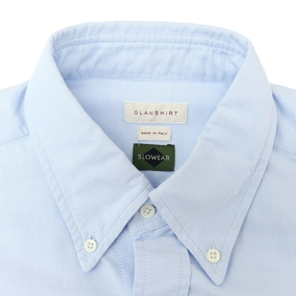 [New Outlet] Glanshirt Cotton Oxford Button-down Casual Shirt Light Blue [41] [Condition Rank N-] [Men&