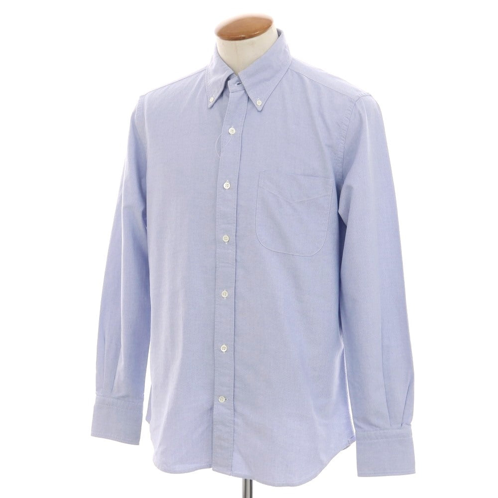 [New] Glanshirt Cotton Oxford Button-down Casual Shirt Blue [39] [Condition Rank N] [Men&