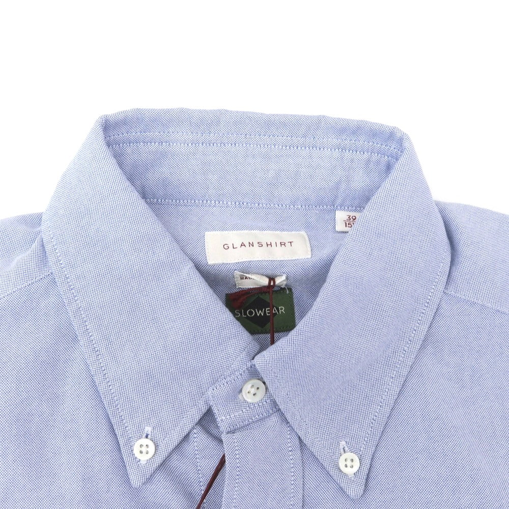 [New] Glanshirt Cotton Oxford Button-down Casual Shirt Blue [39] [Condition Rank N] [Men&