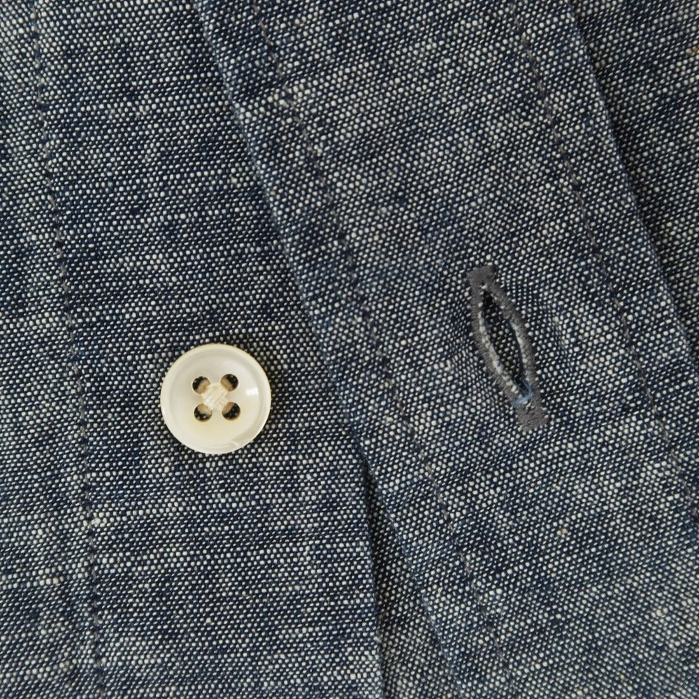 [New] Glanshirt Cotton Casual Shirt Navy [40] [Condition Rank N] [Men&