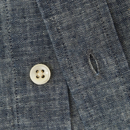 [New] Glanshirt Cotton Casual Shirt Navy [40] [Condition Rank N] [Men&