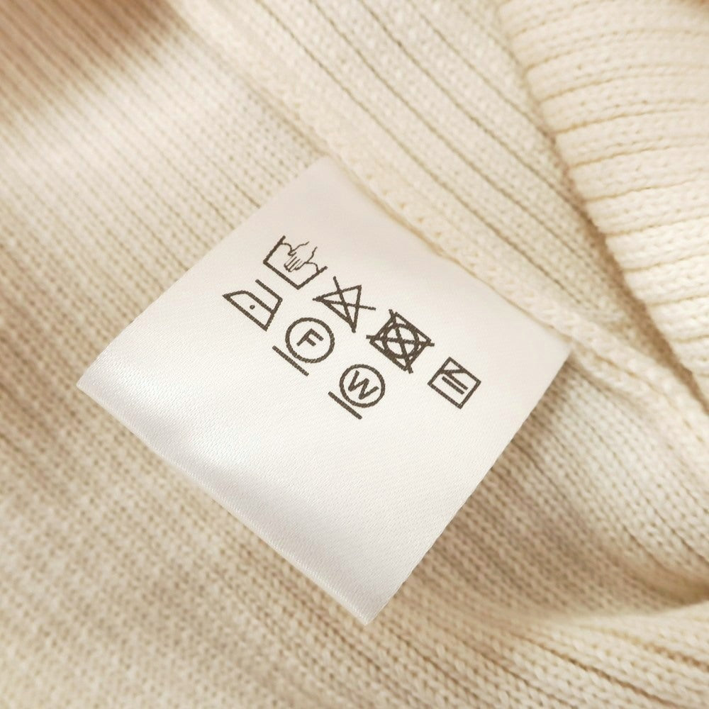 [Used] [Unused] V::loom Mid-gauge cotton Henley neck pullover knit Ivory [L (Paper tag) ][ Condition rank S ][ Men&