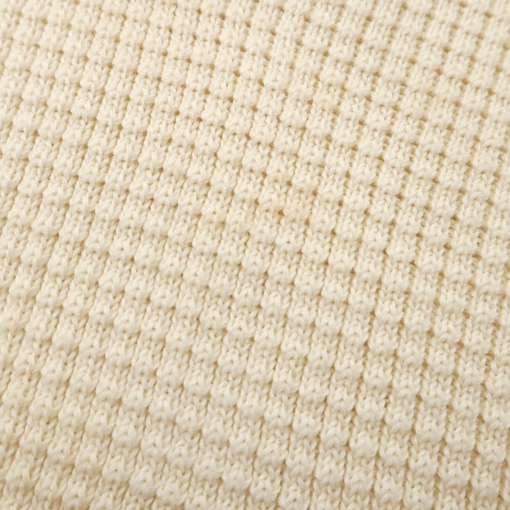 [Used] [Unused] V::loom Mid-gauge cotton Henley neck pullover knit Ivory [L (Paper tag) ][ Condition rank S ][ Men&