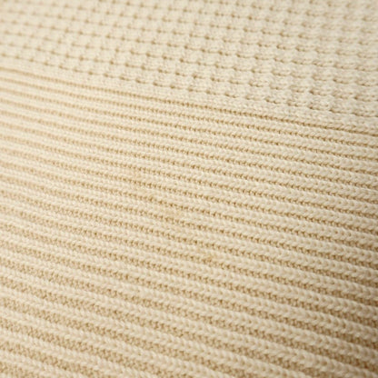 【中古】【未使用】ヴィルーム V::loom ミドルゲージ コットン ヘンリーネック プルオーバーニット アイボリー【サイズL (紙タグ表記)】【 状態ランクS 】【 メンズ 】 [DPD]