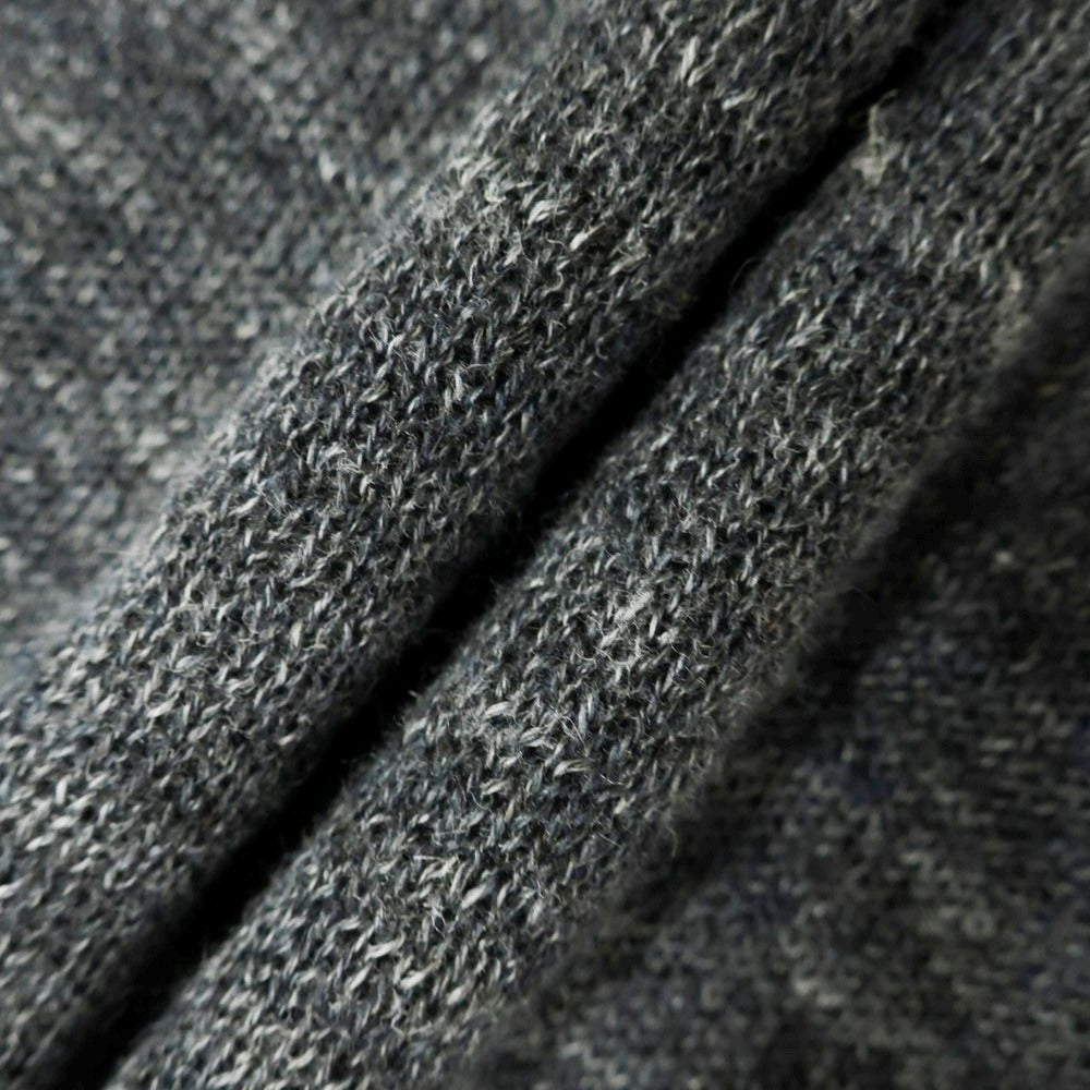 [Used] [Unused] V::loom Linen Crew Neck Pullover Knit Charcoal Gray [L (Paper Tag)] [Condition Rank S] [Men&