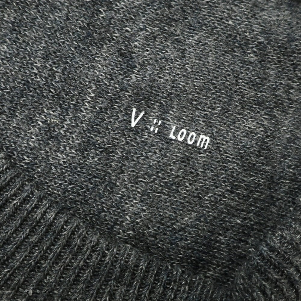 [Used] [Unused] V::loom Linen Crew Neck Pullover Knit Charcoal Gray [L (Paper Tag)] [Condition Rank S] [Men&