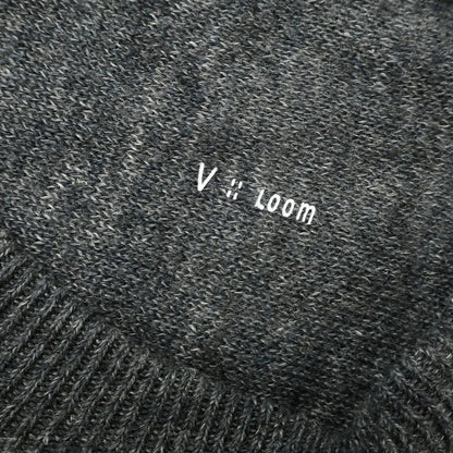 [Used] [Unused] V::loom Linen Crew Neck Pullover Knit Charcoal Gray [L (Paper Tag)] [Condition Rank S] [Men&