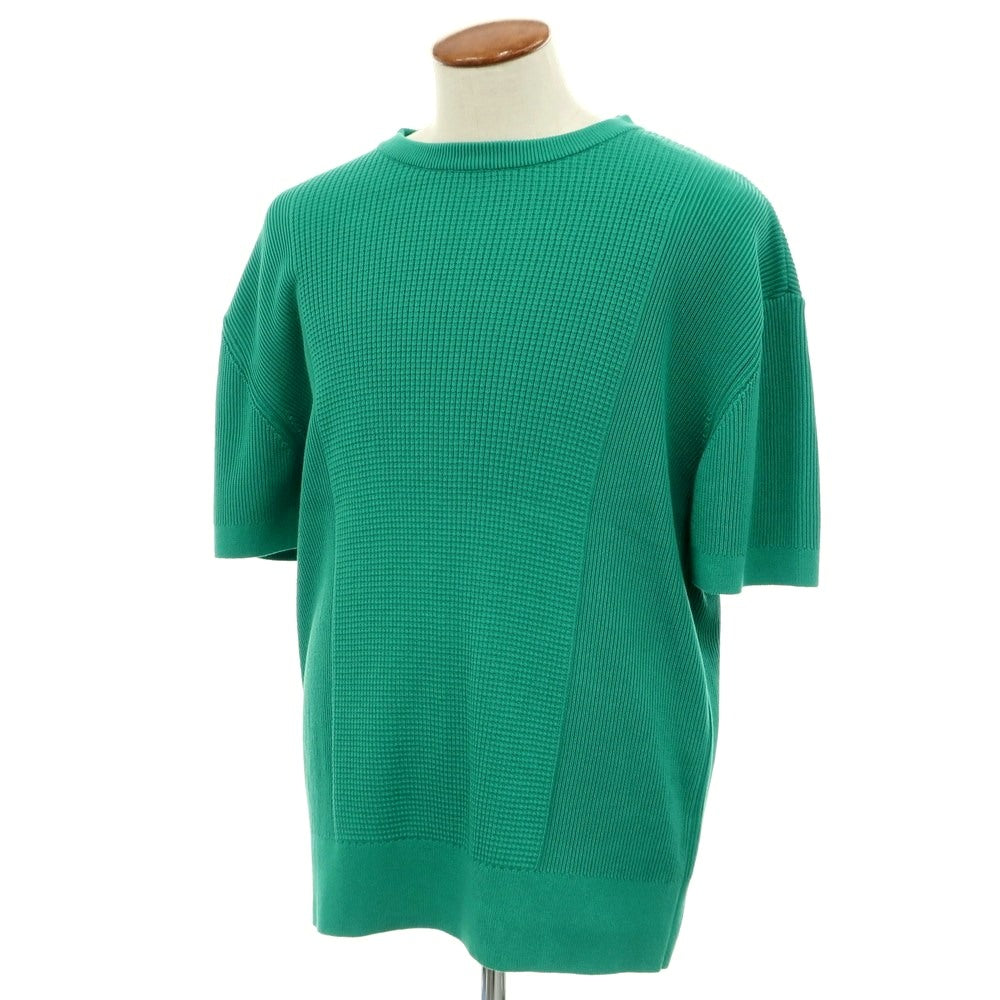 [Used] [Unused] V::loom Mid-gauge cotton crew neck short sleeve pullover knit green [L (paper tag) ][ Condition rank S ][ Men&