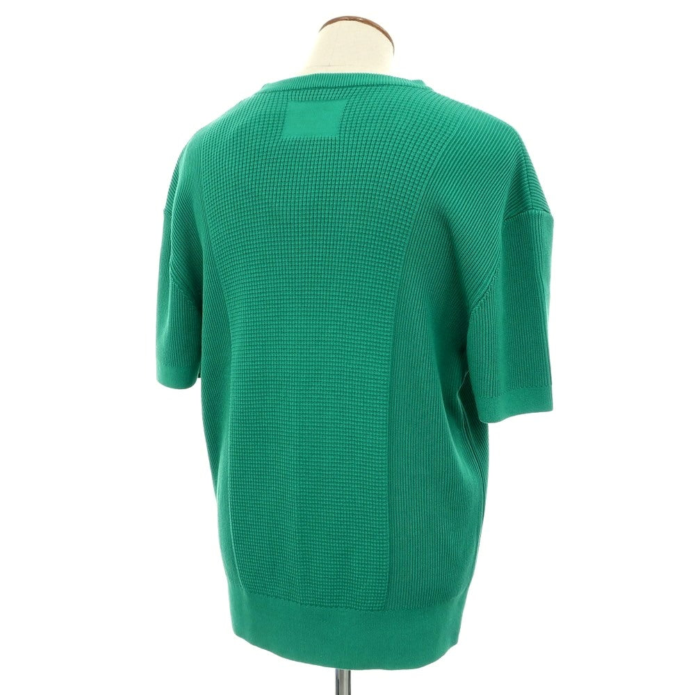 [Used] [Unused] V::loom Mid-gauge cotton crew neck short sleeve pullover knit green [L (paper tag) ][ Condition rank S ][ Men&