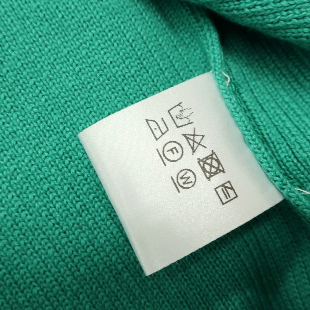 [Used] [Unused] V::loom Mid-gauge cotton crew neck short sleeve pullover knit green [L (paper tag) ][ Condition rank S ][ Men&