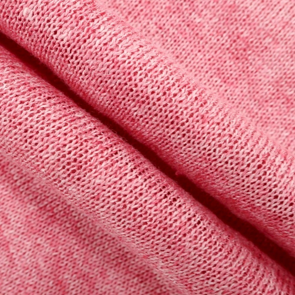 [New] V::loom Linen Crew Neck Pullover Knit Pink [L] [Condition Rank N] [Men&