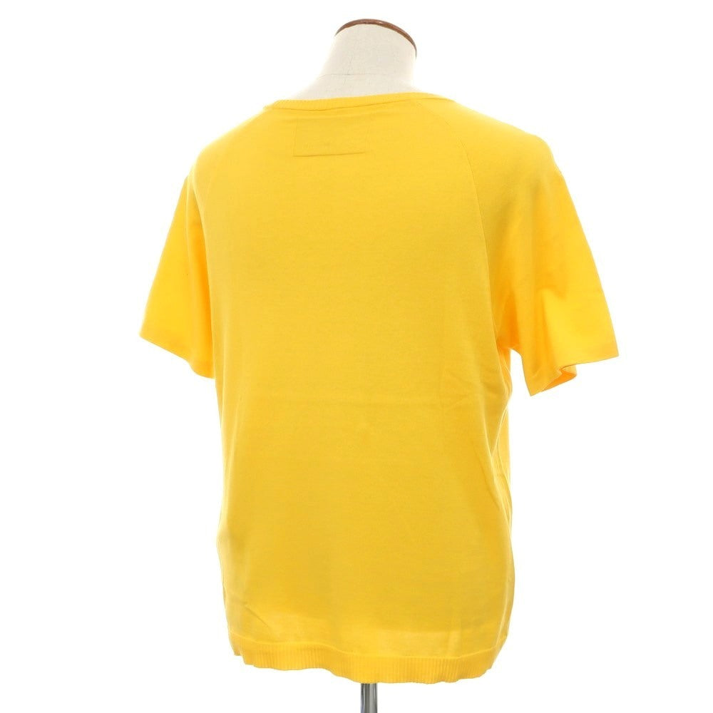 [New] V::loom High Gauge Cotton Crew Neck Short Sleeve Pullover Knit Yellow [L] [Condition Rank N] [Men&