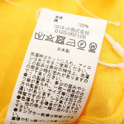 [New] V::loom High Gauge Cotton Crew Neck Short Sleeve Pullover Knit Yellow [L] [Condition Rank N] [Men&