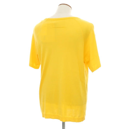 [Used] [Unused] V::loom High Gauge Cotton Crew Neck Short Sleeve Pullover Knit Yellow [L (Paper Tag) ][ Condition Rank S ][ Men&