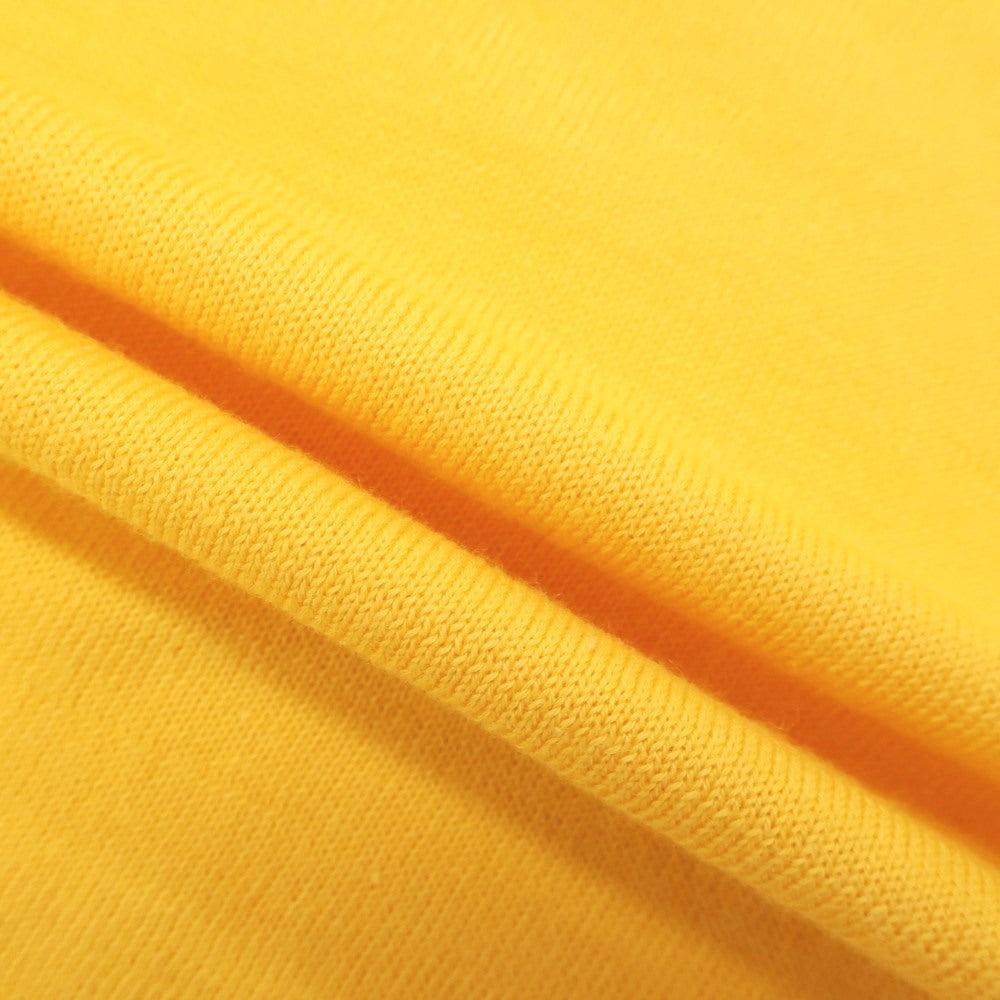 [Used] [Unused] V::loom High Gauge Cotton Crew Neck Short Sleeve Pullover Knit Yellow [L (Paper Tag) ][ Condition Rank S ][ Men&