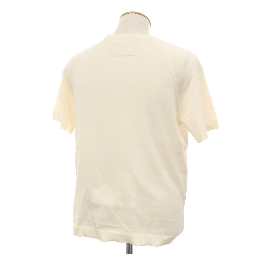 [New Outlet] V::loom High Gauge Cotton Crew Neck Short Sleeve Pullover Knit Ivory [M] [Condition Rank N-] [Men&