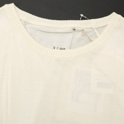 [Used] [Unused] V::loom High Gauge Cotton Crew Neck Short Sleeve Pullover Knit Ivory [L (Paper Tag) ][ Condition Rank S ][ Men&