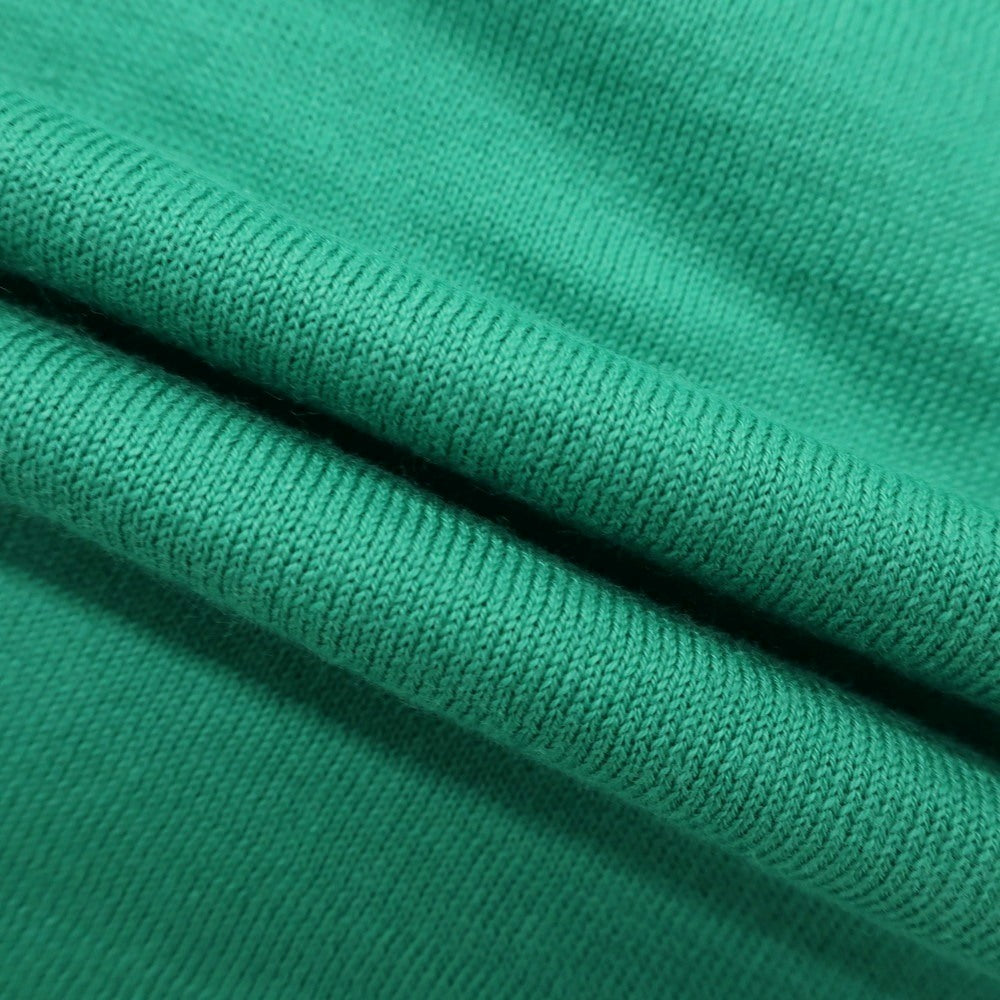 [Used] [Unused] V::loom High Gauge Cotton Crew Neck 3/4 Sleeve Pullover Knit Green [L] [Condition Rank S] [Men&