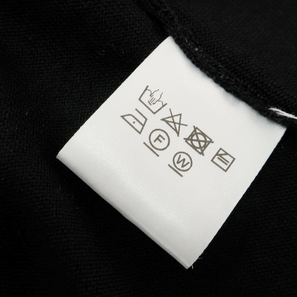 【中古】【未使用】ヴィルーム V::loom ハイゲージ ウール クルーネック 七分袖 プルオーバーニット ブラック【 L 】【 状態ランクS 】【 メンズ 】