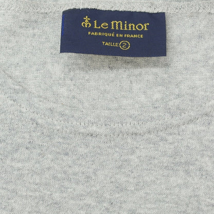 [New] Le Minor Cotton Crew Neck Long Sleeve T-Shirt Grey [2] [Condition Rank N] [Men&