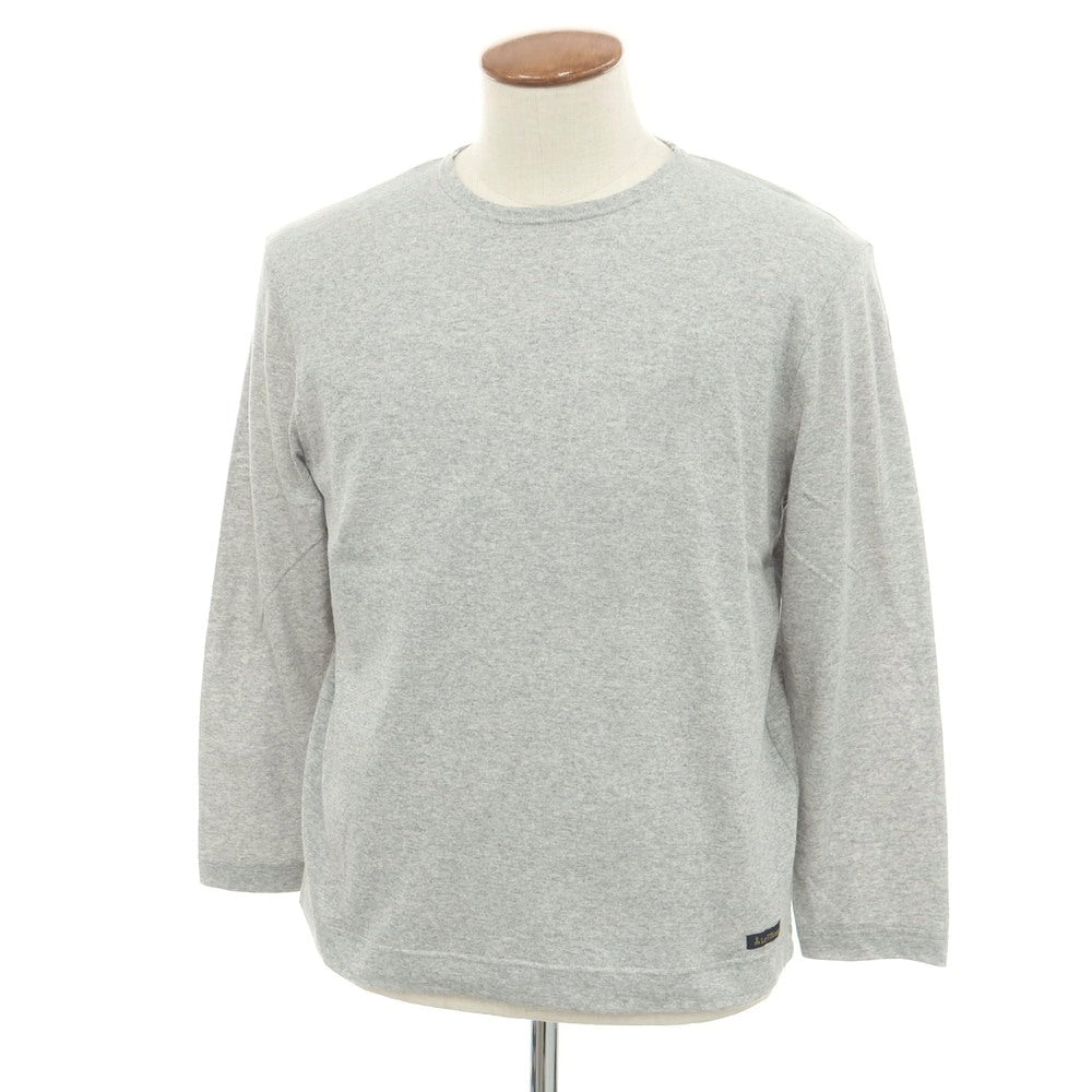 [New] Le Minor Cotton Crew Neck Long Sleeve T-Shirt Grey [2] [Condition Rank N] [Men&