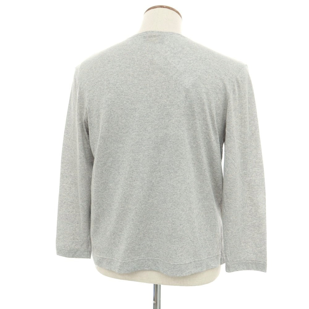 [New] Le Minor Cotton Crew Neck Long Sleeve T-Shirt Grey [2] [Condition Rank N] [Men&