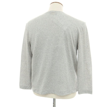 [New] Le Minor Cotton Crew Neck Long Sleeve T-Shirt Grey [2] [Condition Rank N] [Men&