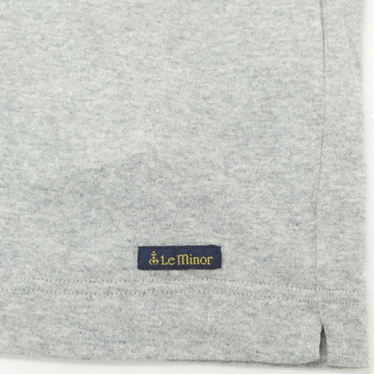 [New] Le Minor Cotton Crew Neck Long Sleeve T-Shirt Grey [2] [Condition Rank N] [Men&