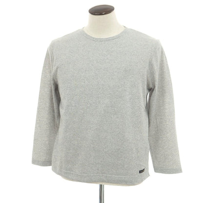 [New] Le Minor Cotton Crew Neck Long Sleeve T-Shirt Grey [3] [Condition Rank N] [Men&