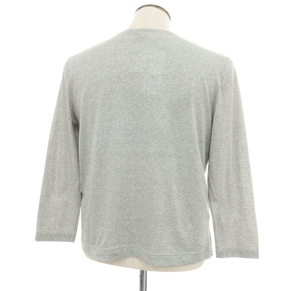 [New] Le Minor Cotton Crew Neck Long Sleeve T-Shirt Grey [3] [Condition Rank N] [Men&